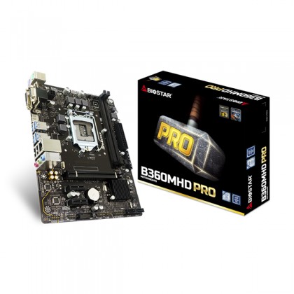 Biostar B360MHD PRO 8th Gen Intel B360 LGA 1151 DDR4 HDMI DVI VGA Micro ATX Motherboard Biostar B360MHD PRO 8th Gen Intel B360 LGA 1151 DDR4 HDMI DVI VGA Micro ATX Motherboard
